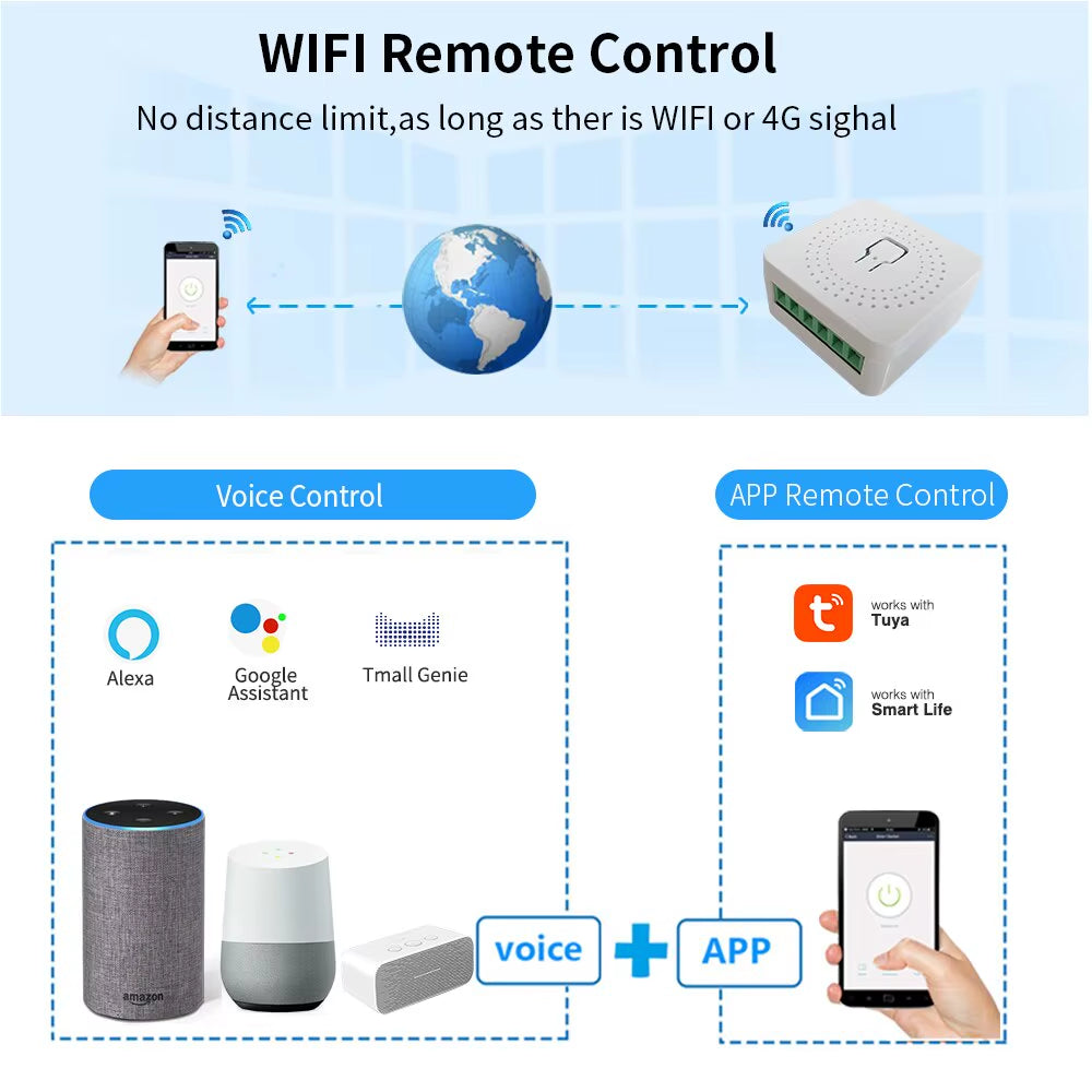 🔌 16A WiFi Smart Switch – Potenza, sicurezza e controllo smart senza compromessi